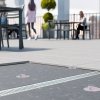 Wspornik krzyżakowy do płyt układanych na żwirku transparent z wbudowanym dystansem 3mm